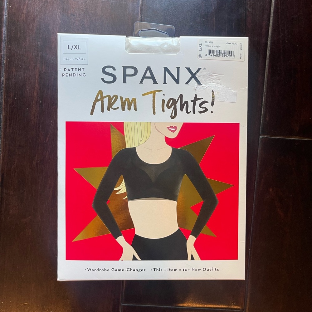 NWT Spanx Clean White arm tights L/XL